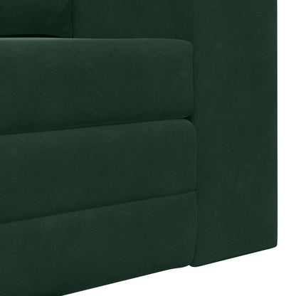 Divano letto Verde Scuro 148 x 71 x 83 cm Velluto