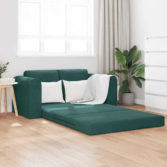Divano letto Verde scuro 148 x 71 x 83 cm Velluto