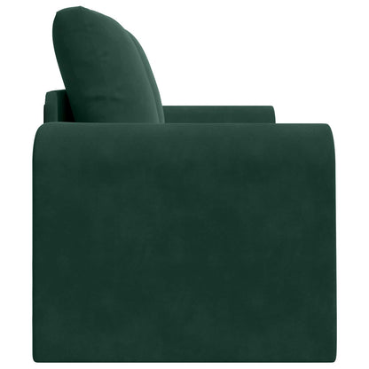 Divano letto Verde Scuro 148 x 71 x 83 cm Velluto