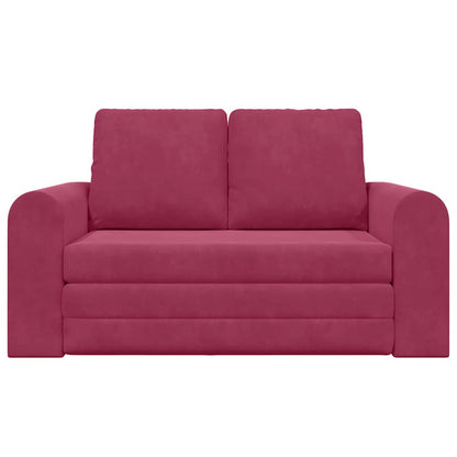 Divano letto Rosso Vino 148 x 71 x 83 cm Velluto