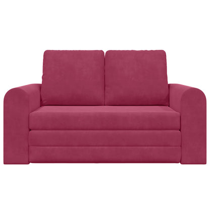 Divano letto Rosso Vino 148 x 71 x 83 cm Velluto | homemem39