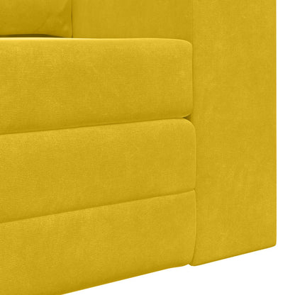 Divano letto Giallo 148 x 71 x 83 cm Velluto | homemem39