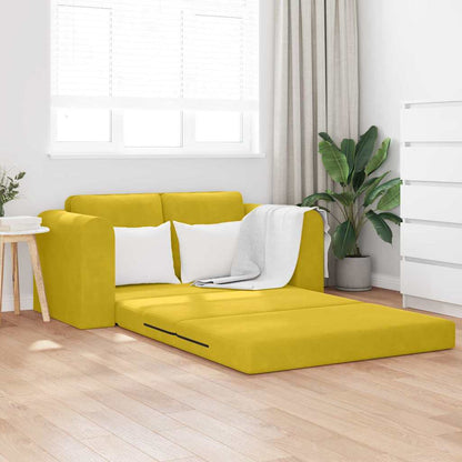 Divano letto Giallo 148 x 71 x 83 cm Velluto