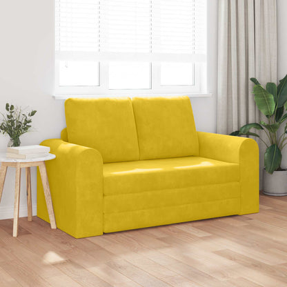 Divano letto Giallo 148 x 71 x 83 cm Velluto