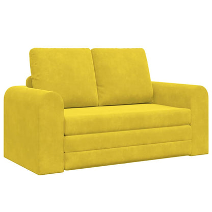 Divano letto Giallo 148 x 71 x 83 cm Velluto