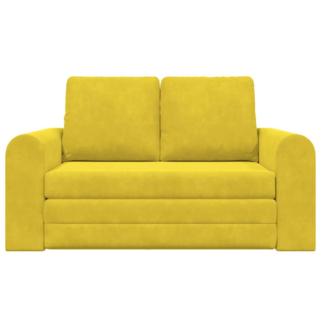 Divano letto Giallo 148 x 71 x 83 cm Velluto