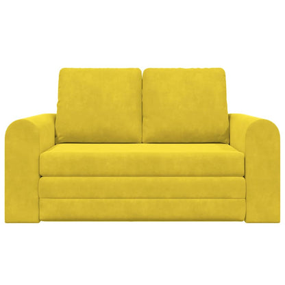 Divano letto Giallo 148 x 71 x 83 cm Velluto