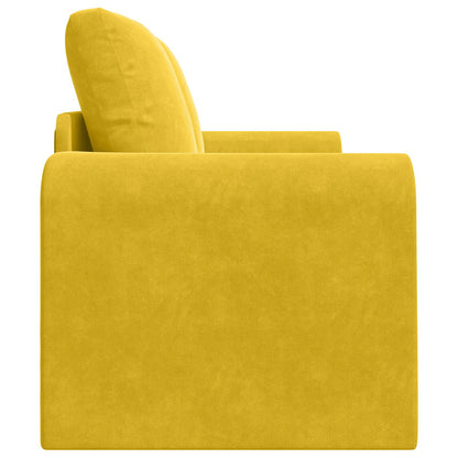 Divano letto Giallo 148 x 71 x 83 cm Velluto | homemem39