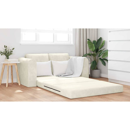 Divano letto 60cm Crema Velluto