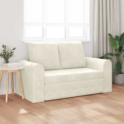 Divano letto 60cm Crema Velluto