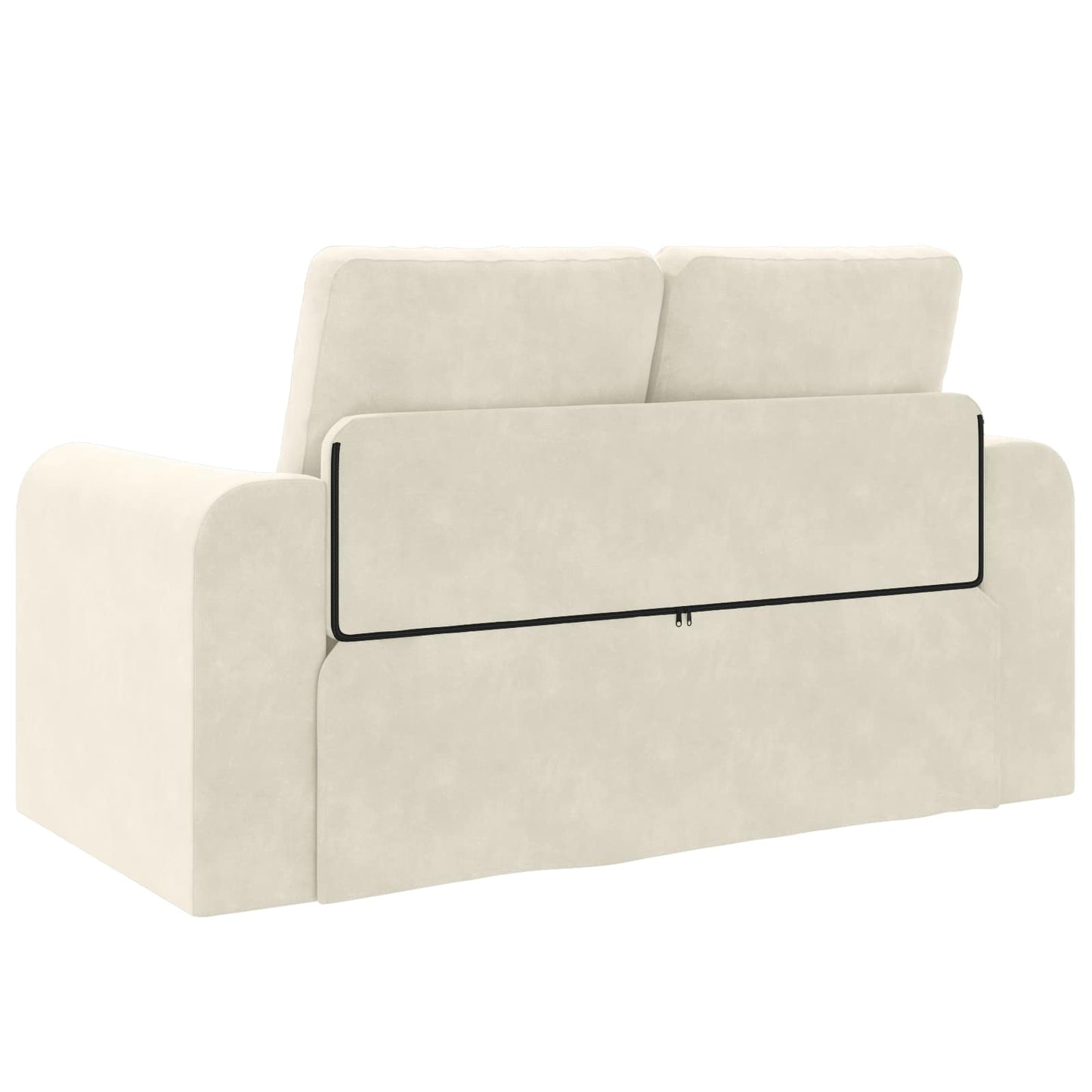 Divano letto Crema 148 x 71 x 83 cm Velluto