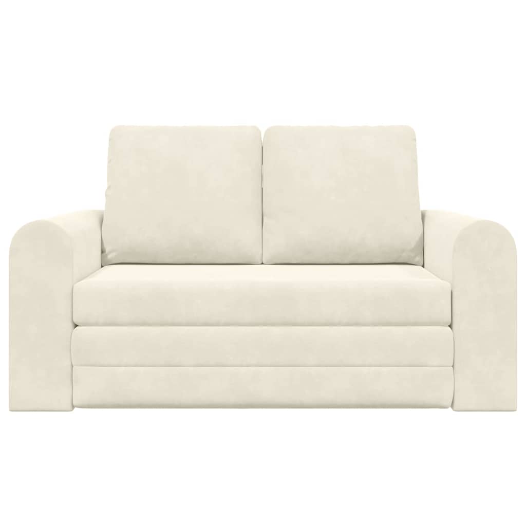 Divano letto 60cm Crema Velluto