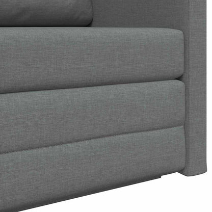 Divano letto Grigio scuro 124 x 71 x 78 cm Tessuto - homemem39