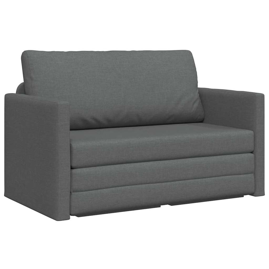 Divano letto Grigio scuro 124 x 71 x 78 cm Tessuto - homemem39
