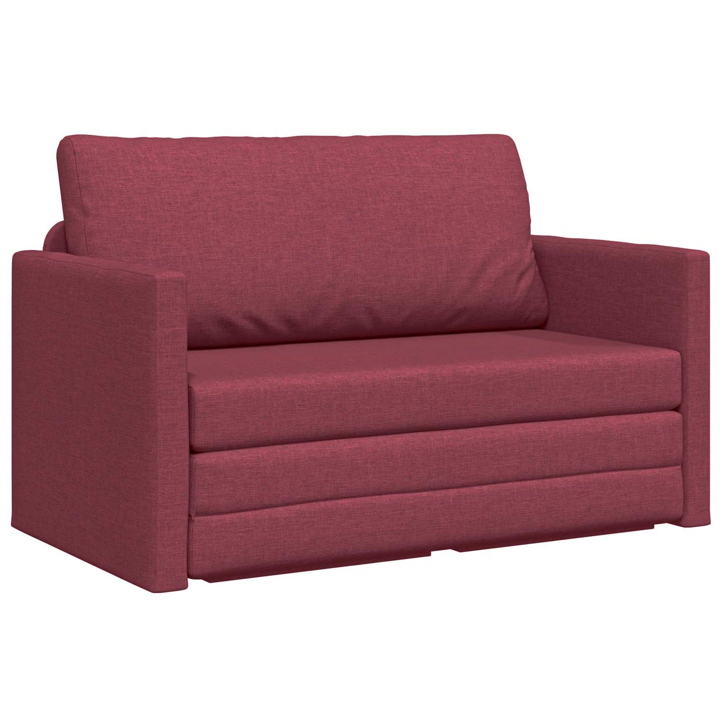 Divano letto 110cm Rosso Vino Tessuto