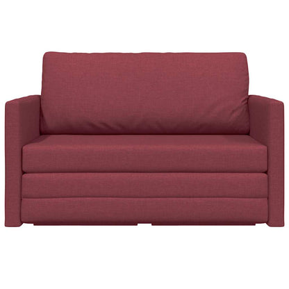 Divano letto Rosso Vino 124 x 71 x 78 cm Tessuto
