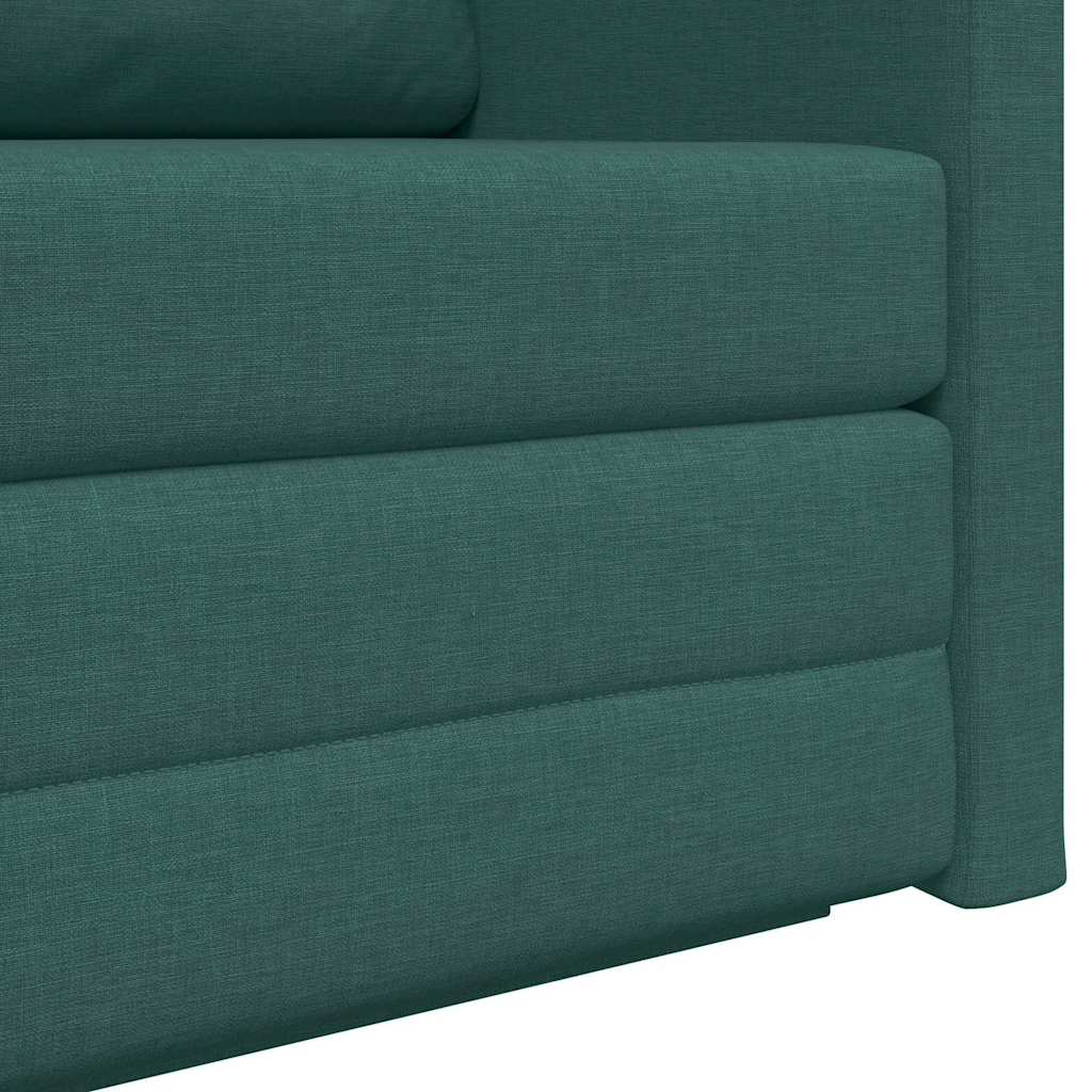 Divano letto Verde scuro 124 x 71 x 78 cm Tessuto