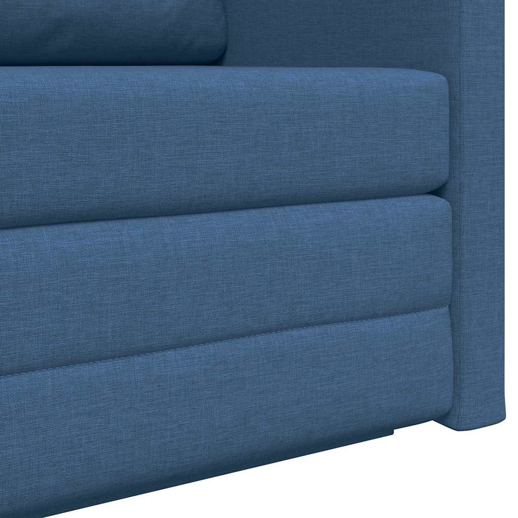 Divano letto 110cm Blu Tessuto