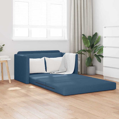 Divano letto 110cm Blu Tessuto