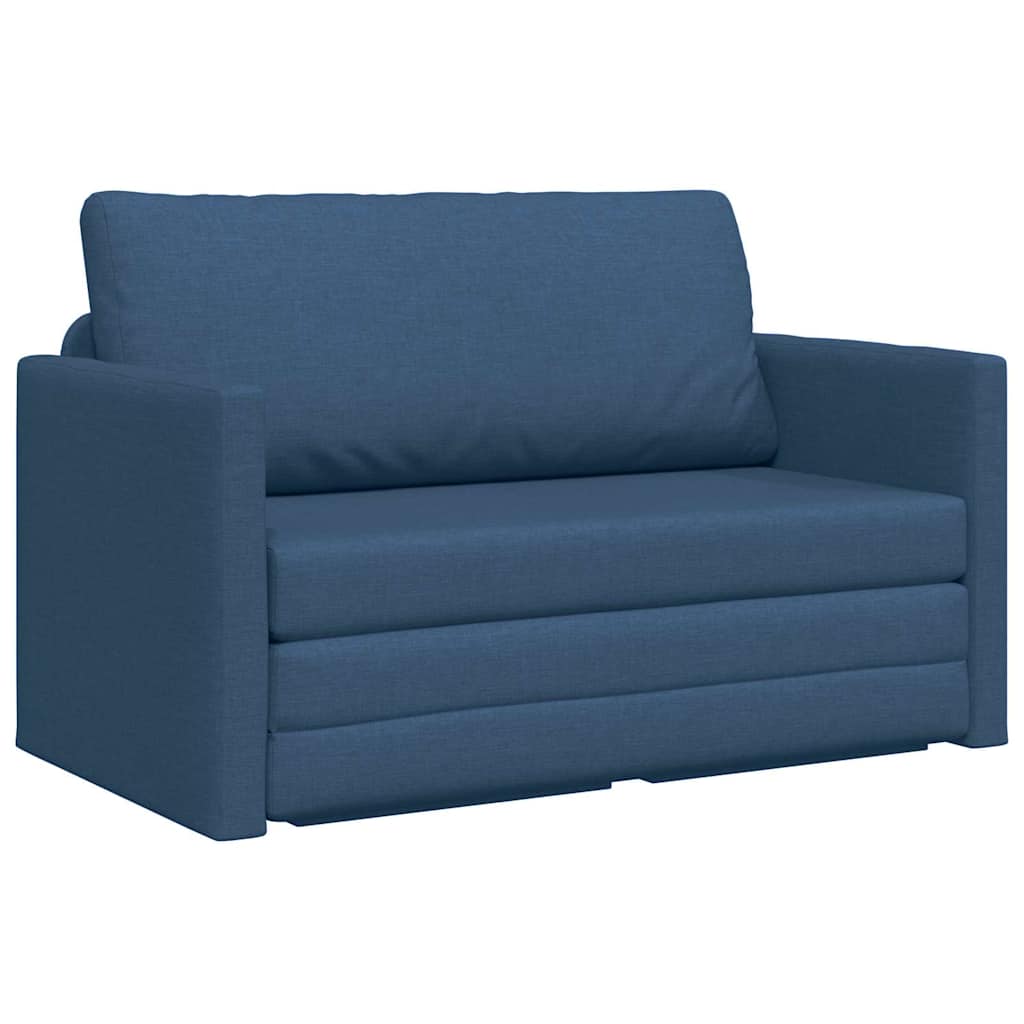 Divano letto 110cm Blu Tessuto