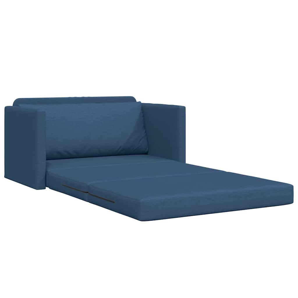 Divano letto 110cm Blu Tessuto