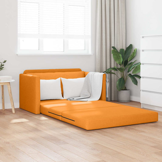 Divano letto 110cm Giallo Scuro Tessuto