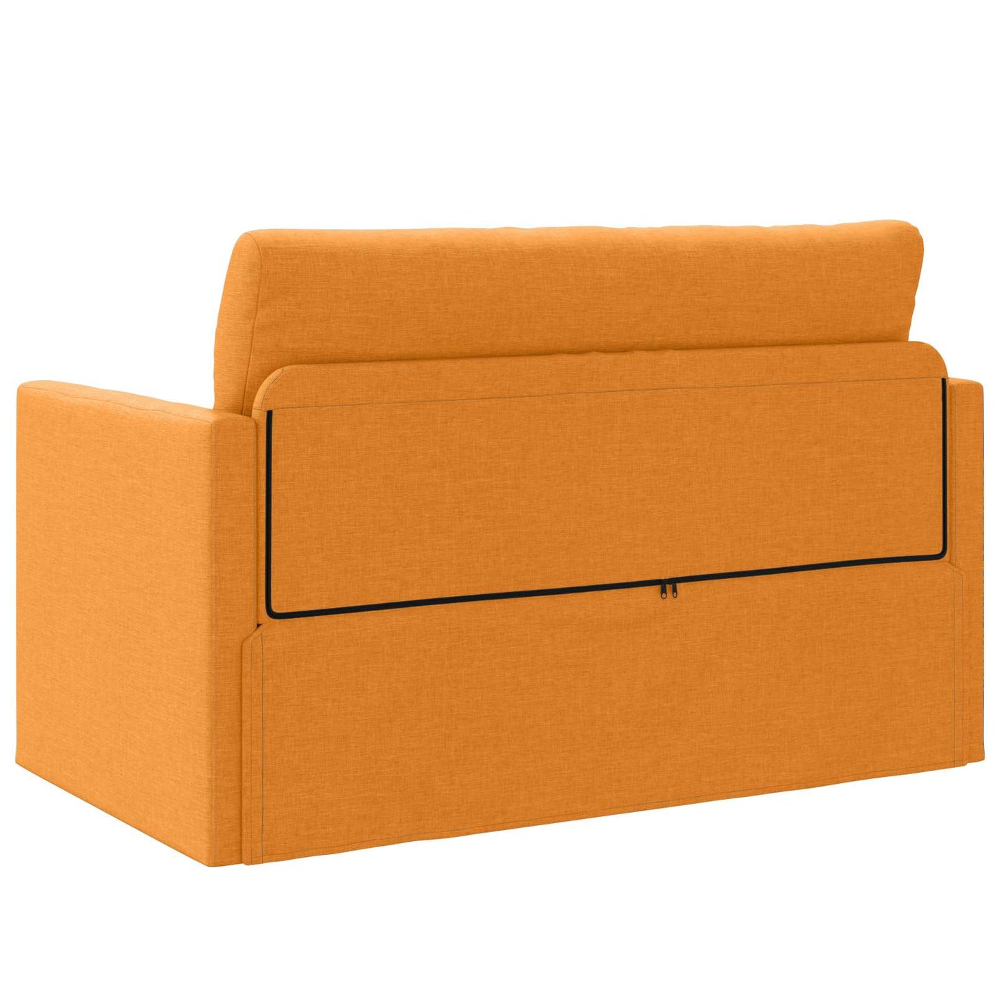 Divano letto 110cm Giallo Scuro Tessuto