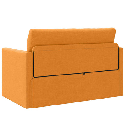 Divano letto 110cm Giallo Scuro Tessuto