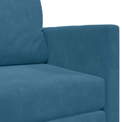 Divano letto Blu 124 x 204 x 61 cm Velluto
