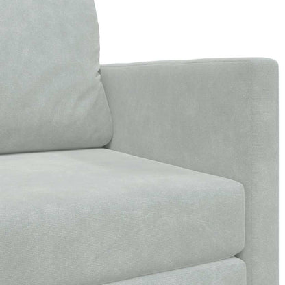 Divano letto Grigio chiaro 124 x 204 x 61 cm Velluto - homemem39