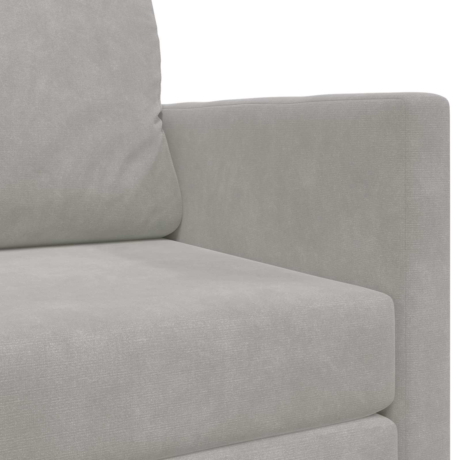 Divano letto Grigio chiaro 124 x 71 x 78 cm Velluto | homemem39