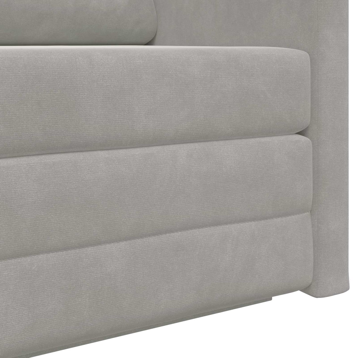 Divano letto Grigio chiaro 124 x 71 x 78 cm Velluto | homemem39