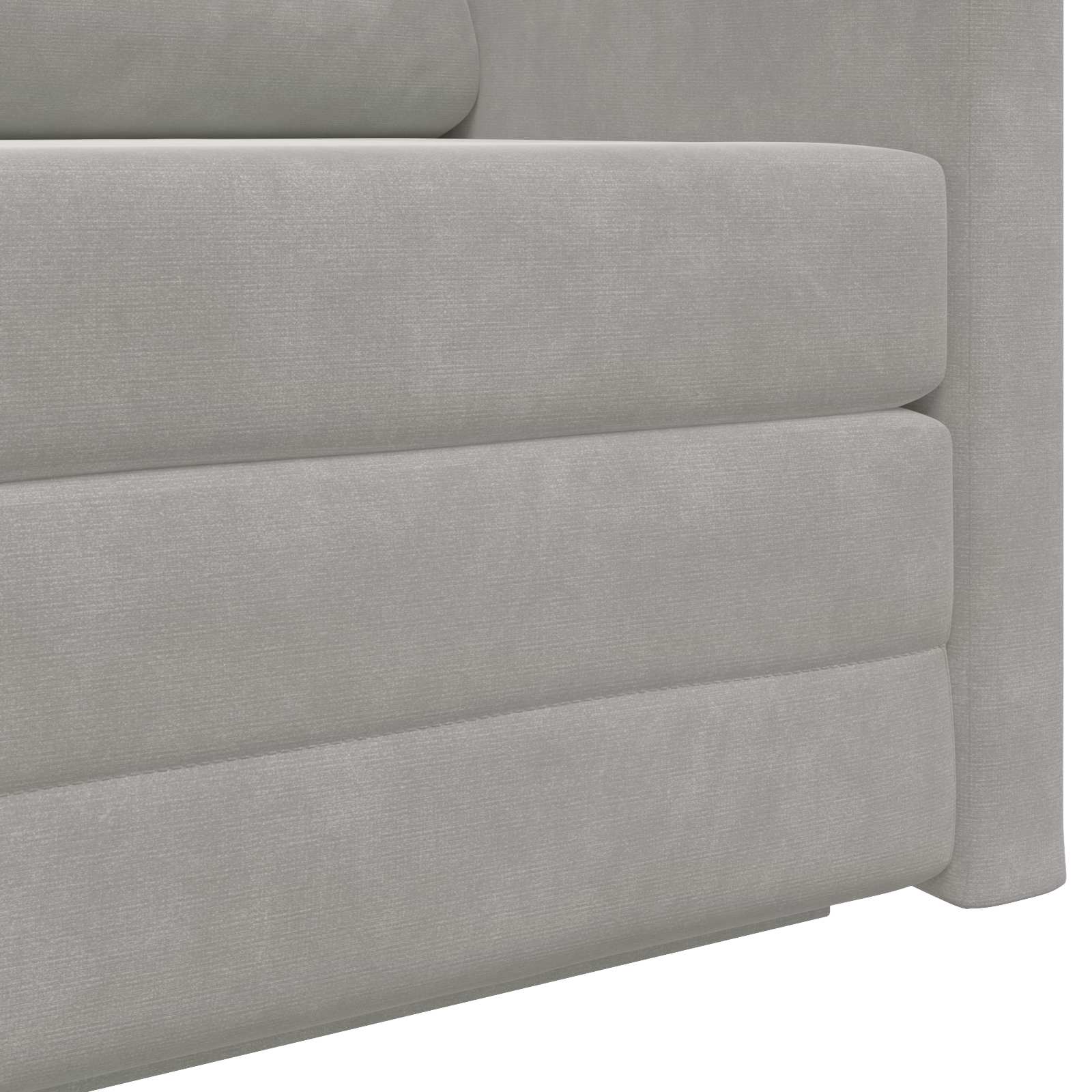 Divano letto Grigio chiaro 124 x 71 x 78 cm Velluto | homemem39