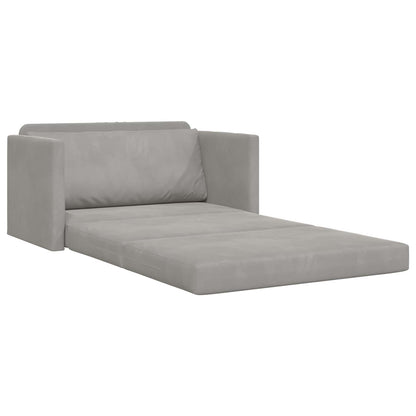 Divano letto Grigio chiaro 124 x 71 x 78 cm Velluto | homemem39