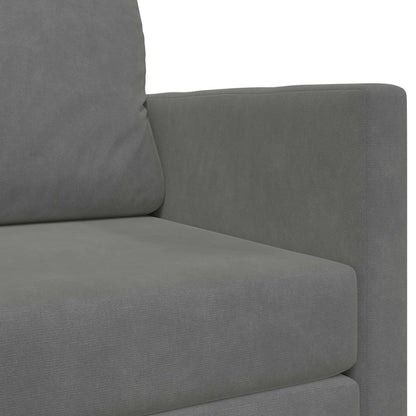 Divano letto Grigio scuro 124 x 71 x 78 cm Velluto | homemem39