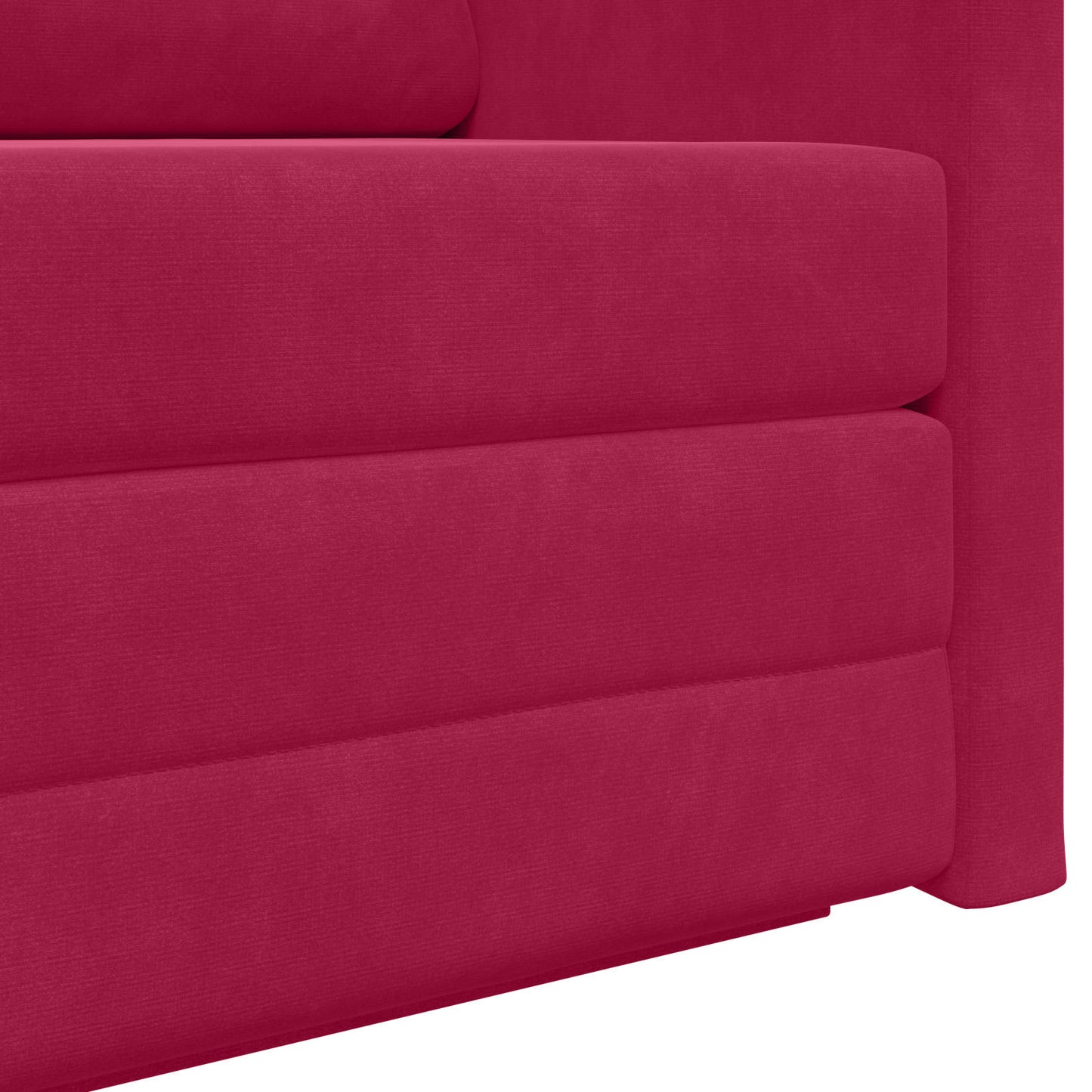 Divano letto Rosso Vino 124 x 71 x 78 cm Velluto