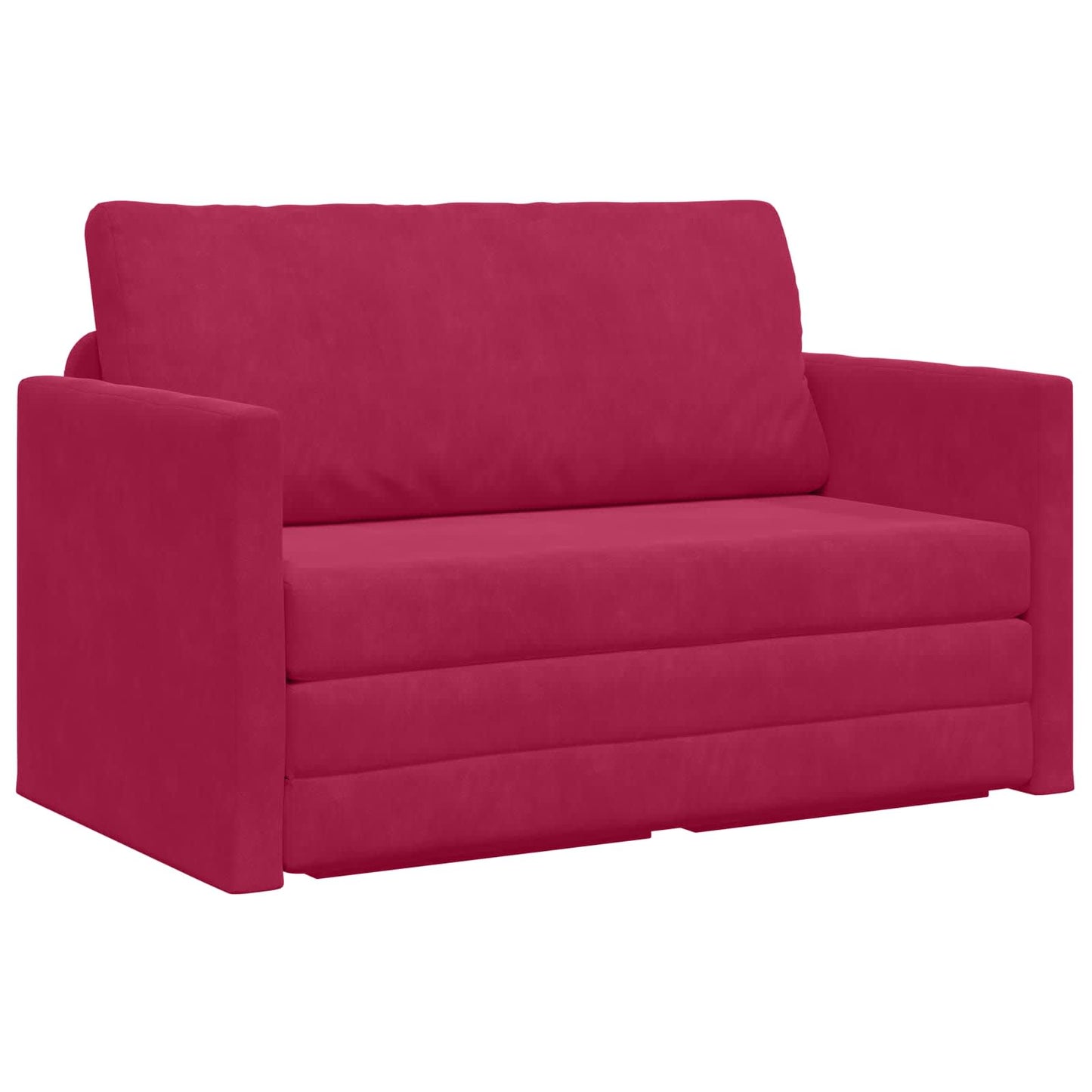 Divano letto Rosso Vino 124 x 71 x 78 cm Velluto