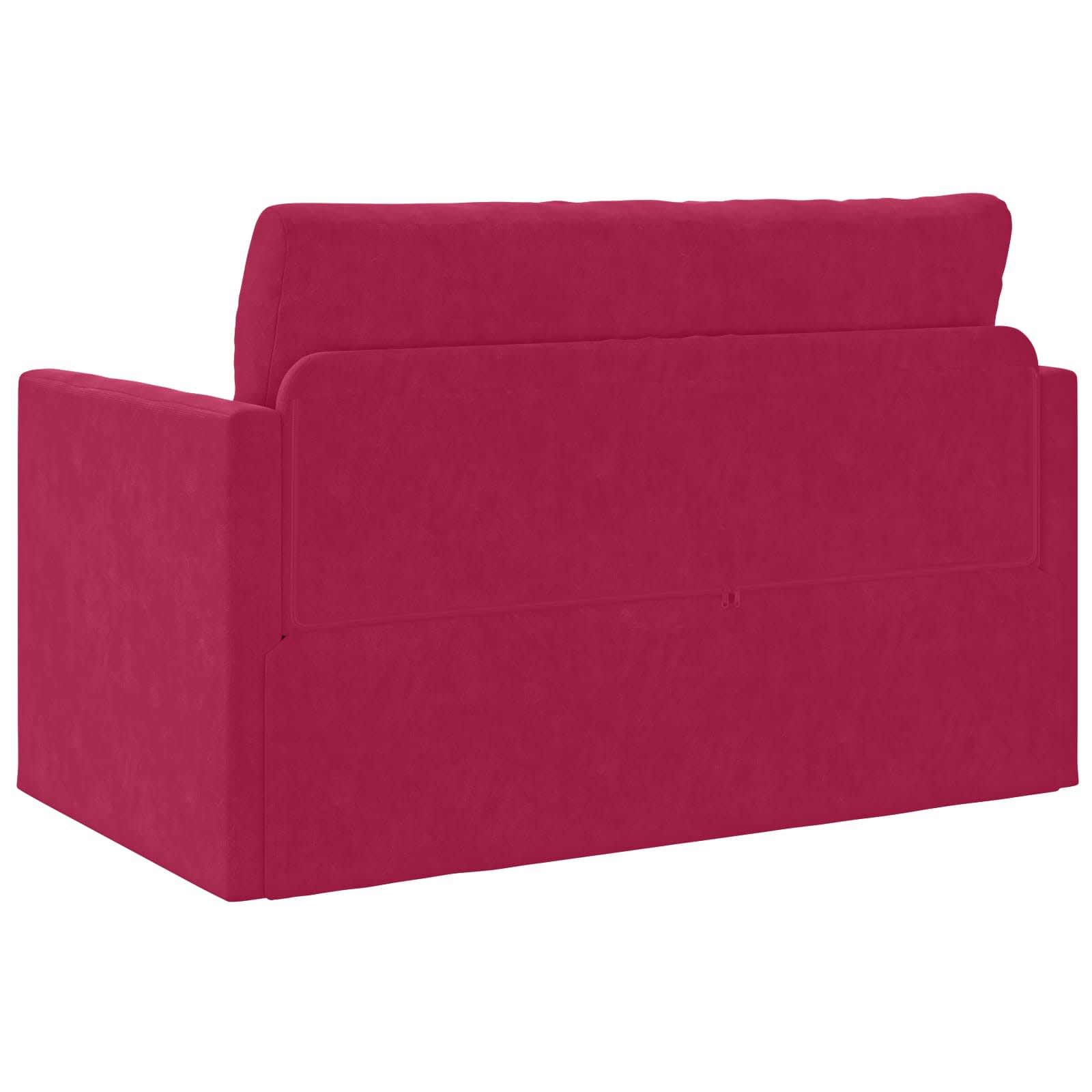 Divano letto Rosso Vino 124 x 71 x 78 cm Velluto | homemem39