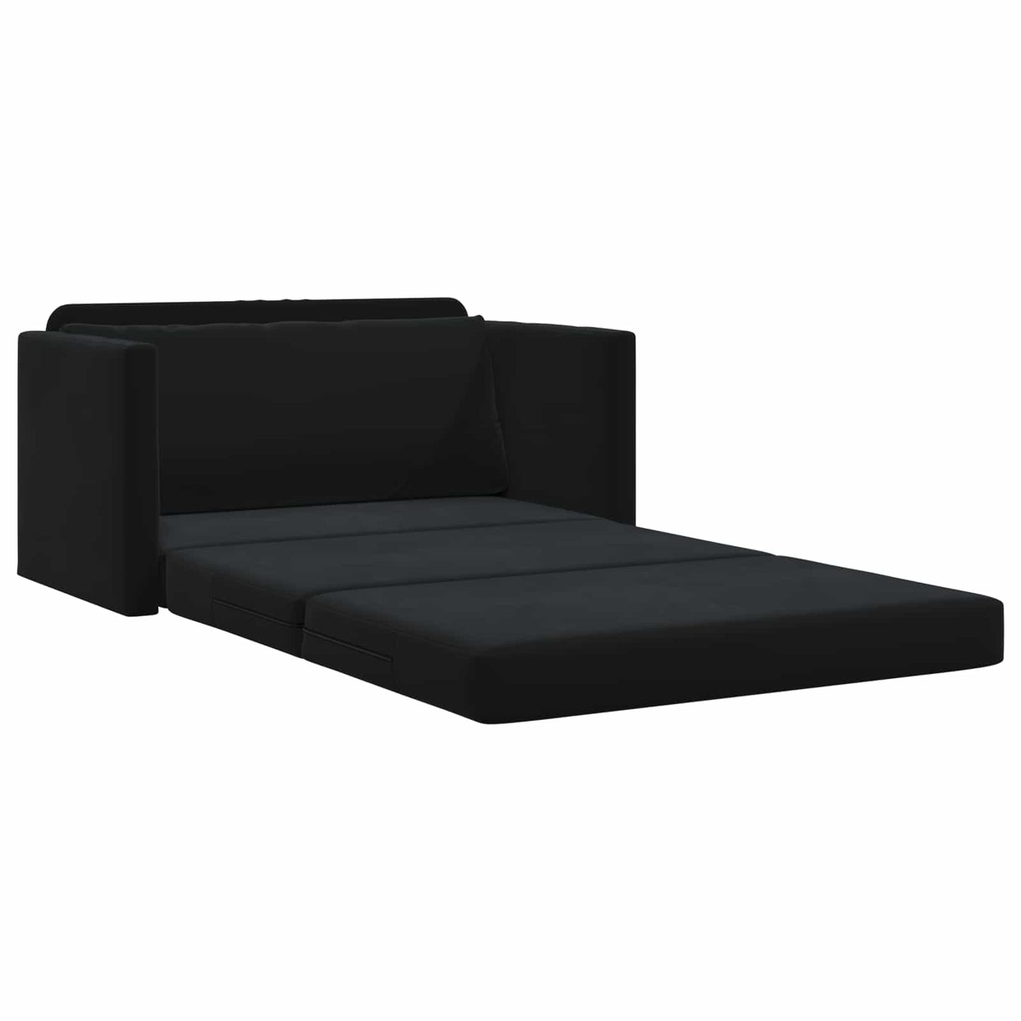 Divano letto Nero 124 x 71 x 78 cm Velluto | homemem39