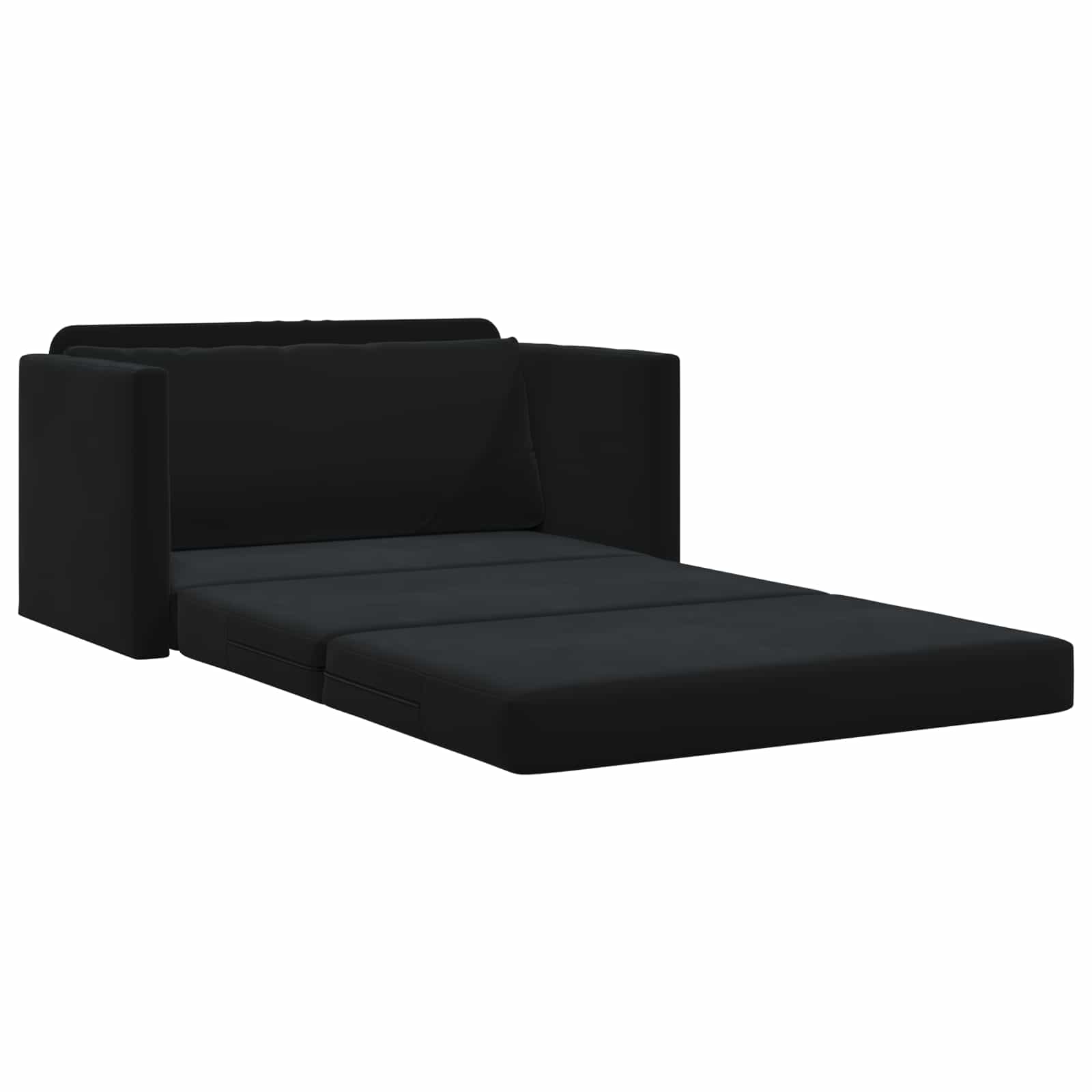 Divano letto Nero 124 x 71 x 78 cm Velluto | homemem39