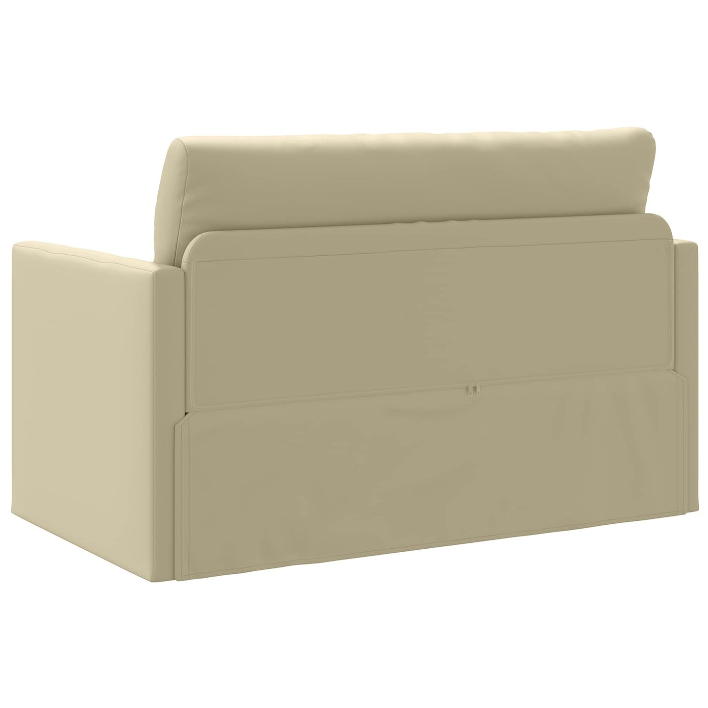 Divano letto Crema 124 x 71 x 78 cm Pelle Artificiale | homemem39