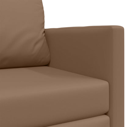 Divano letto Cappuccino 124 x 71 x 78 cm Pelle Artificiale | homemem39
