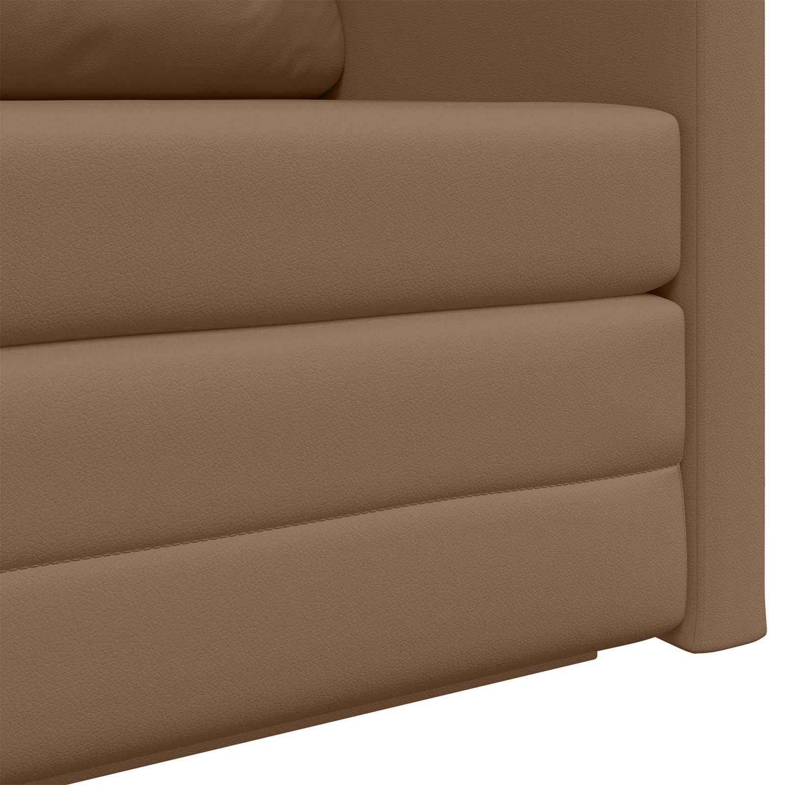 Divano letto Cappuccino 124 x 71 x 78 cm Pelle Artificiale | homemem39