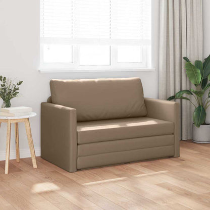 Divano letto Cappuccino 124 x 71 x 78 cm Pelle Artificiale - homemem39