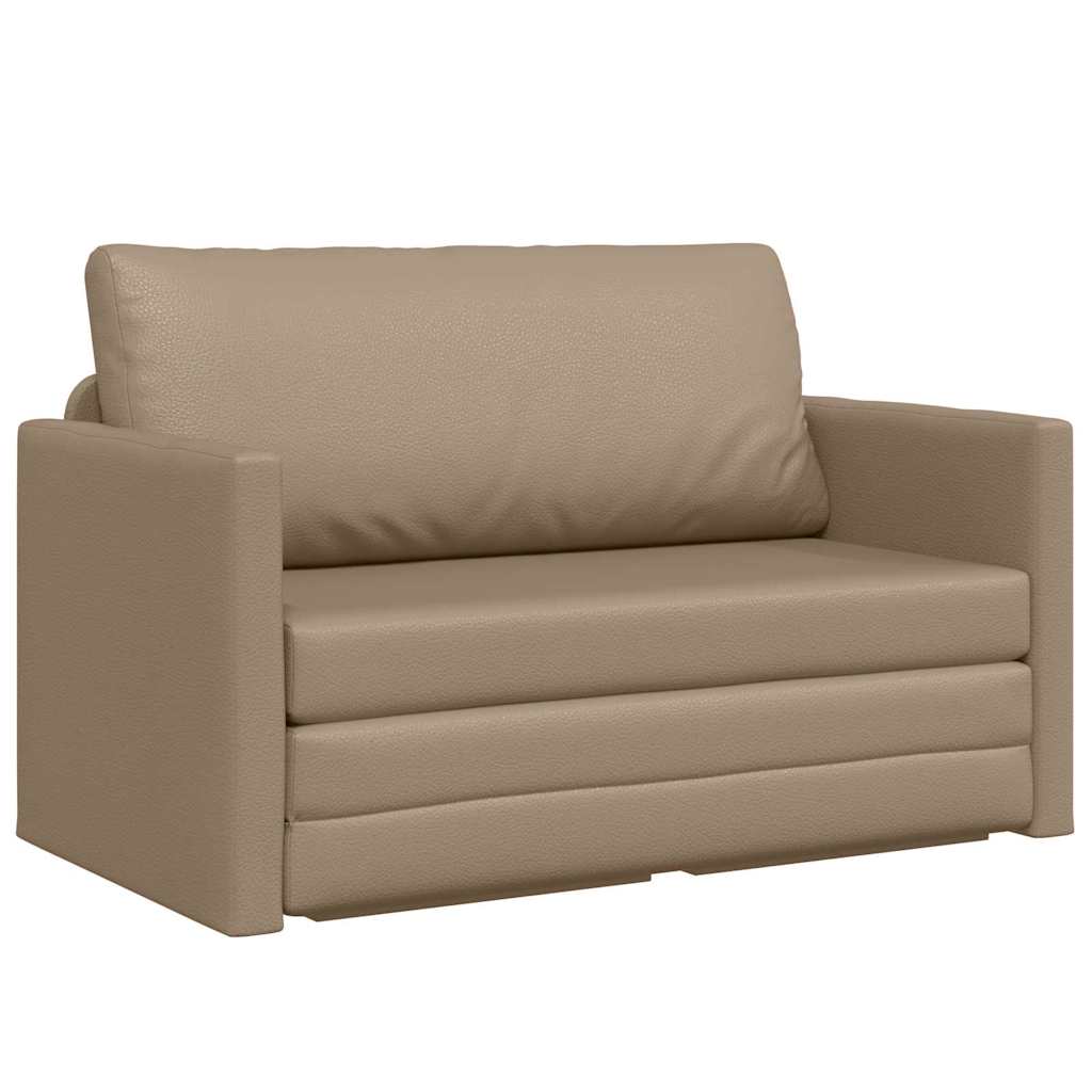 Divano letto Cappuccino 124 x 71 x 78 cm Pelle Artificiale - homemem39