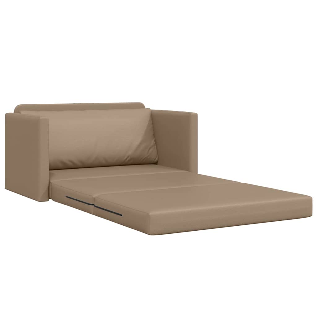Divano letto Cappuccino 124 x 71 x 78 cm Pelle Artificiale - homemem39