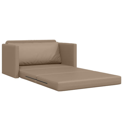 Divano letto Cappuccino 124 x 71 x 78 cm Pelle Artificiale