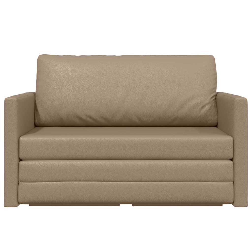Divano letto Cappuccino 124 x 71 x 78 cm Pelle Artificiale - homemem39