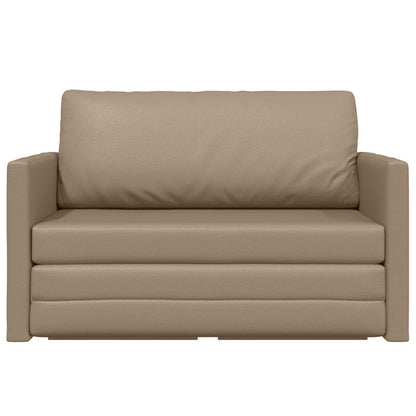 Divano letto Cappuccino 124 x 71 x 78 cm Pelle Artificiale