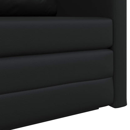 Divano letto Nero 124 x 71 x 78 cm Pelle Artificiale